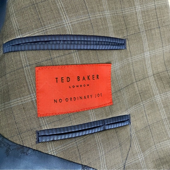 Ted Baker Light Gray Checkered Blazer - Picture 13 of 14